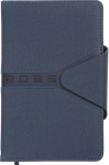 Щоденник датований 2026 Buromax Navigator зі штучної шкіри А6 336 сторінок синій