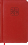 Щоденник датований 2026 Buromax Bravo зі штучної шкіри А6 336 сторінок червоний