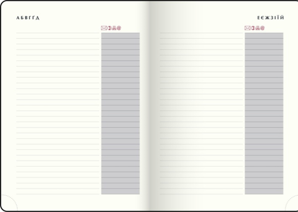 Щоденник датований 2026 Buromax Legend зі штучної шкіри А6 336 сторінок червоний - фото 2