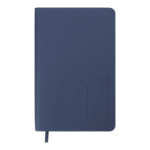 Щоденник датований 2024 Buromax STEEL А6 синій 336 с (BM.2517-02)