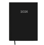 Щоденник датований A5 2026 Monochrome чорний