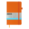Книга записна ETALON 125*195, 96 арк в крапку штучна шкіра, помаранчевий (BM.291360-11) - фото 1