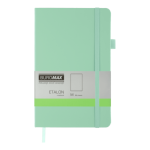 Книга записна ETALON 125*195, 96 арк чистый блок штучна шкіра, м´ятний (BM.291060-38)