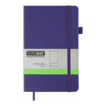 Книга записна ETALON 125*195, 96 арк чистый блок штучна шкіра, фіолетовий (BM.291060-07)