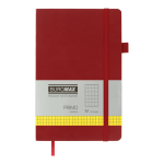Книга записна PRIMO 125*195, 96 арк в клітинку штучна шкіра бордовий (BM.291161-13)