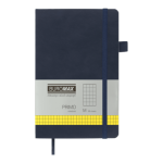 Книга записна PRIMO 125*195, 96 арк в клітинку штучна шкіра синій (BM.291161-02)