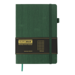 Блокнот діловий COLOR TUNES А5 96арк в клітинку штучна шкіра зелений (BM.295100-04)