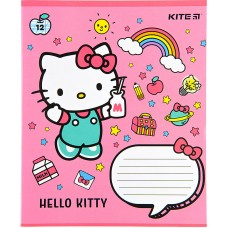 Зошит шкільний Kite Hello Kitty HK22-235, 12 аркушів, коса лінія