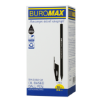 Ручка масляна Buromax Linea 0.5 мм чорна (BM.8362-02)