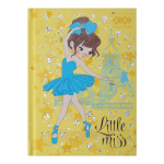 Блокнот ZiBi Little Miss A6 в клітинку на 64 аркуша жовтий (ZB.12714-08)