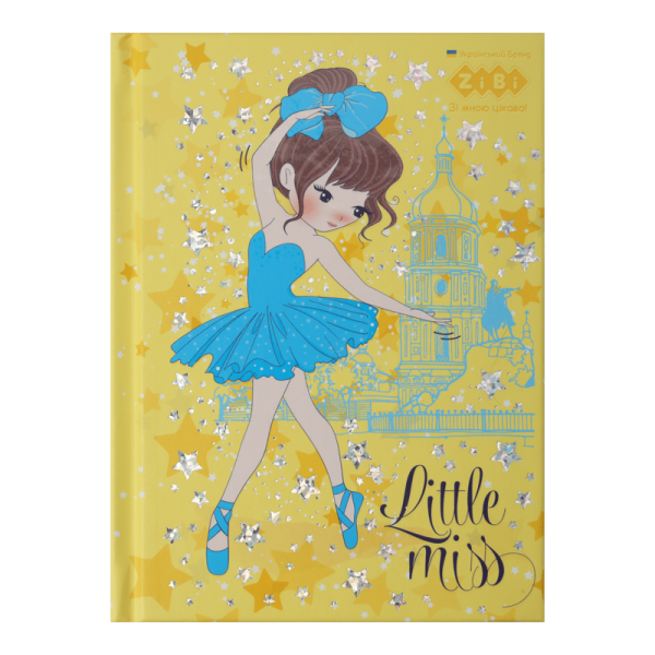 Блокнот ZiBi Little Miss A6 в клітинку на 64 аркуша жовтий (ZB.12714-08) - фото 1