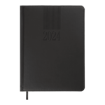 Щоденник датований 2024 Buromax Code А5 зі штучної шкіри 336 сторінок чорний (BM.2110-01)