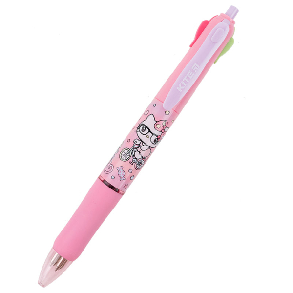 Ручка кулькова автоматична Kite Hello Kitty HK23-067, 4 кольори - фото 1