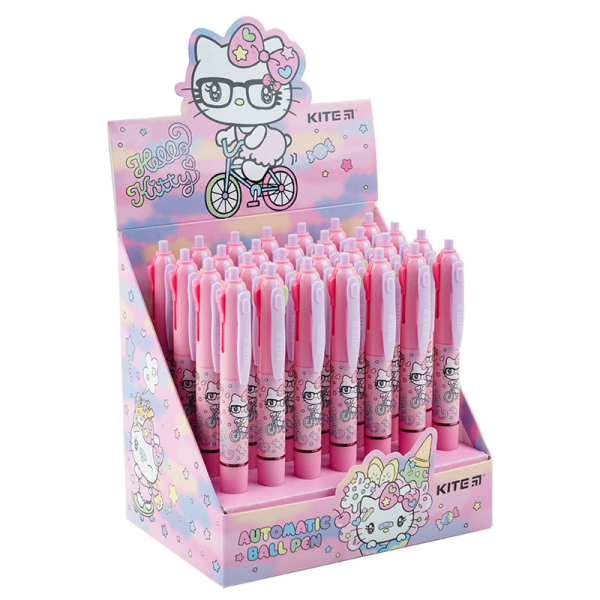 Ручка кулькова автоматична Kite Hello Kitty HK23-067, 4 кольори - фото 2