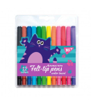 Фломастери YES 12 кольорів Kittycon 650463