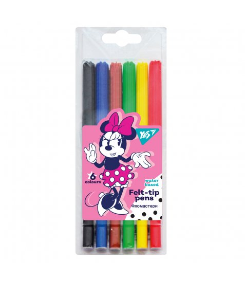 Фломастери YES 6 кольорів Minnie Mouse 650512