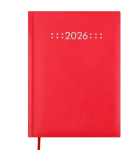 Щоденник датований Buromax Classic з бумвінілу А5 336 сторінок червоний BM.21121-05