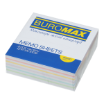 Блок паперу для записів Buromax Люкс Веселка 90х90х30 мм, не склеєний (BM.2243)