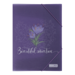 Папка на гумках А4 Buromax Arabeski матовий непрозорий пластик (BM.3969-07)