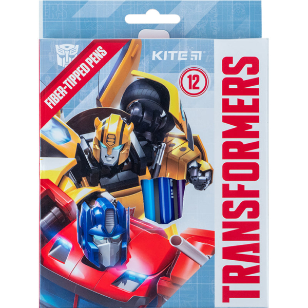 Фломастери Kite Transformers TF24-447, 12 кольорів - фото 1