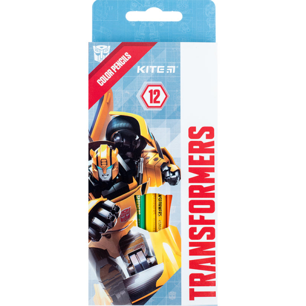 Олівці кольорові Kite Transformers TF24-051, 12 шт. - фото 1