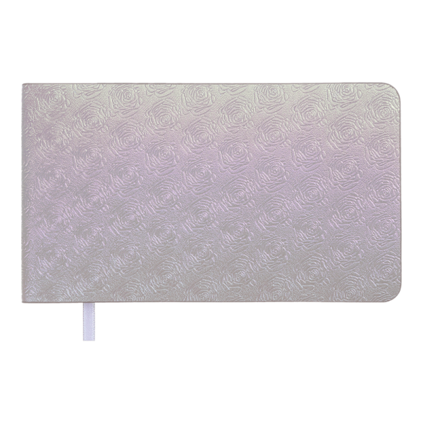 Щотижневик датований 2026 Buromax Bloom зі штучної шкіри 153x87 мм 128 сторінок срібний - фото 1