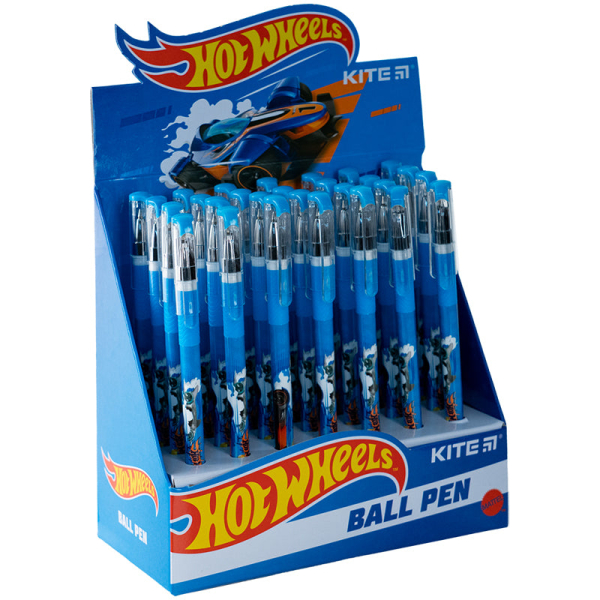 Ручка кулькова Kite Hot Wheels HW24-032, синя - фото 2