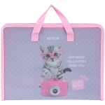Папка-портфель на блискавці Kite Studio Pets SP24-202, 1 відділення, A4