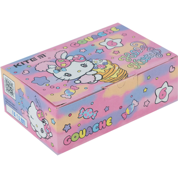 Гуаш Kite Hello Kitty HK23-062, 6 кольорів - фото 1