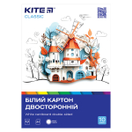 Картон білий Kite Classic K-254, A4, 10 аркушів Картон білий Kite Classic K-254, A4, 10 аркушів