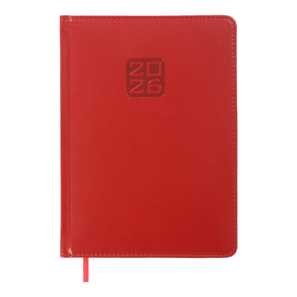 Щоденник 2026 Buromax A5 Bravo Червоний - фото 1