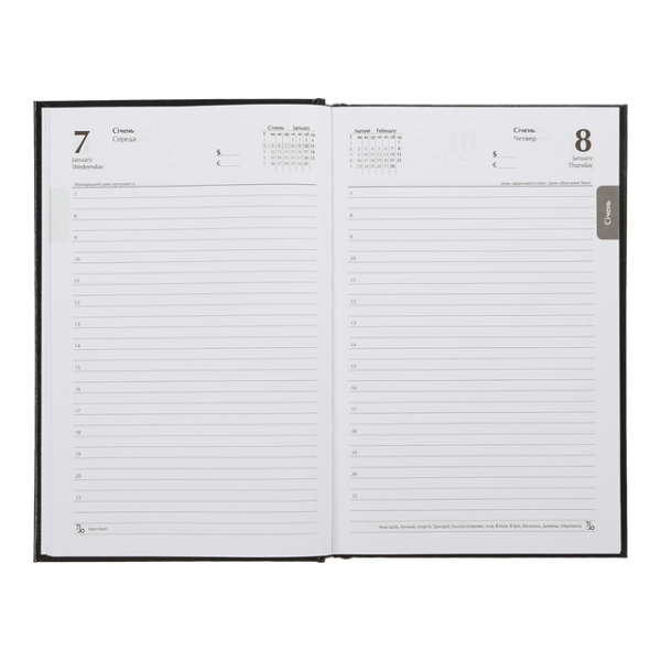 Щоденник датований 2026 Buromax Strong з бумвінілу А5 336 сторінок Зелений - фото 5