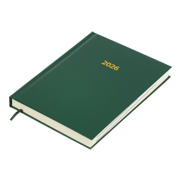 Щоденник датований 2026 Buromax Strong з бумвінілу А5 336 сторінок Зелений - фото 3