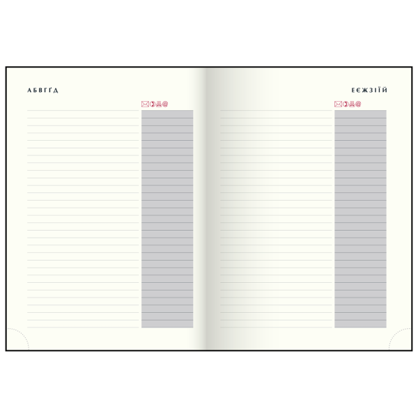 Щоденник датов 2026 STEEL A5 срібло - фото 2