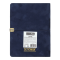Щоденник датований 2026 Buromax Velour зі штучної шкіри А6 336 сторінок темно-синій - фото 3