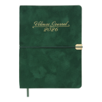 Щоденник датований Buromax Velour зі штучної шкіри А5 336 сторінок зелений