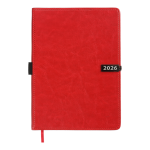 Щоденник датований 2026 A5 Buromax LEGEND BM.21149 червоний