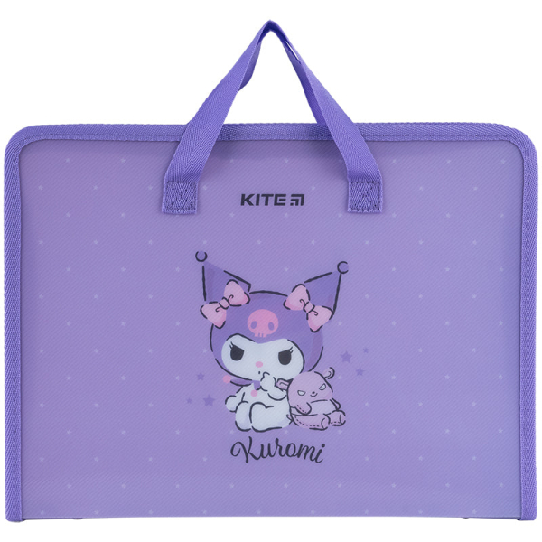 Папка-портфель на блискавці Kite Kuromi HK24-202, 1 відділення, A4 - фото 1