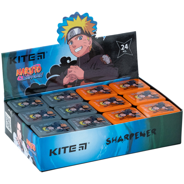 Точилка з контейнером прямокутна Kite Naruto NR24-116 - фото 1