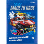 Картон білий Kite Hot Wheels HW24-254, А4, 10 аркушів Картон білий Kite Hot Wheels HW24-254, А4, 10 аркушів