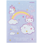 Картон білий Kite Hello Kitty HK24-254, А4, 10 аркушів Картон білий Kite Hello Kitty HK24-254, А4, 10 аркушів