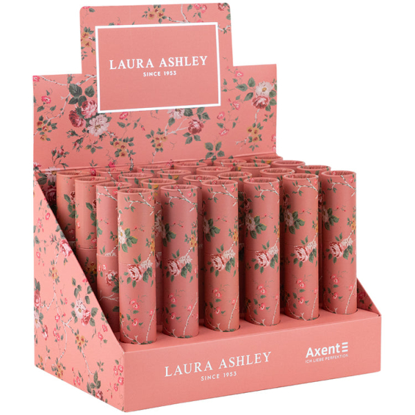 Ручка кулькова Axent Laura Ashley Синя в картонному пеналі  - фото 3