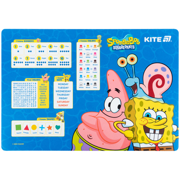 Підкладка настільна Kite Sponge Bob SB25-207 - фото 1