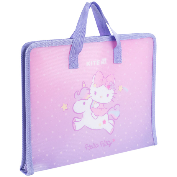 Папка-портфель на блискавці Kite Hello Kitty HK25-202-1, 1 відділення, A4 - фото 2