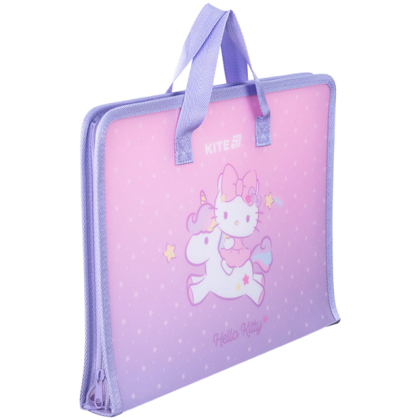 Папка-портфель на блискавці Kite Hello Kitty HK25-202-1, 1 відділення, A4 - фото 3