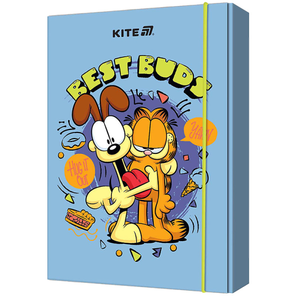 Папка для зошитів на гумці Kite Garfield GF25-210, картон - фото 1