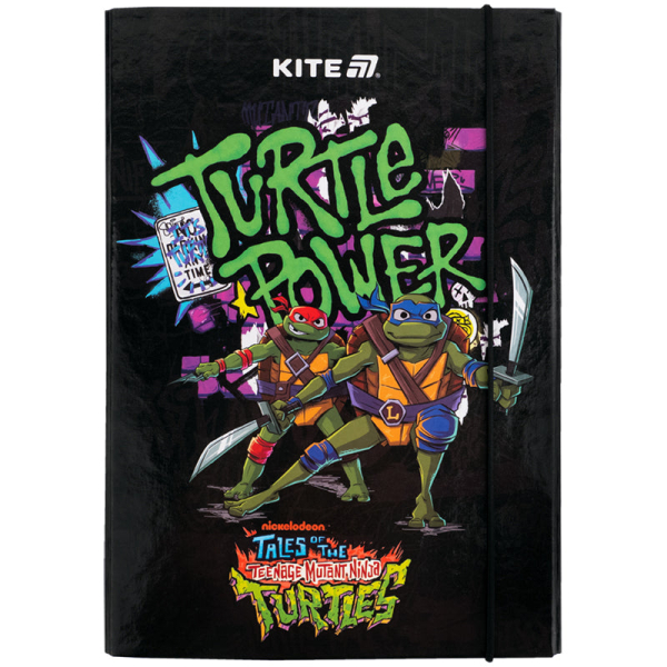 Папка для зошитів на гумці Kite Ninja Turtles NT25-210, картон - фото 1