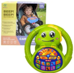 Кермо музичне на батарейках "ДІНО" (ЗЕЛЕНЕ)