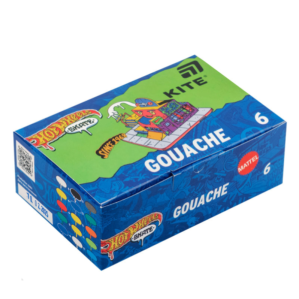 Гуаш Kite Hot Wheels HW25-062, 6 кольорів - фото 1