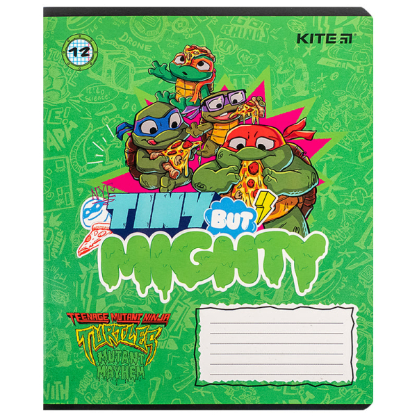 Зошит шкільний Kite Ninja Turtles NT24-232, 12 аркушів, клітинка - фото 2